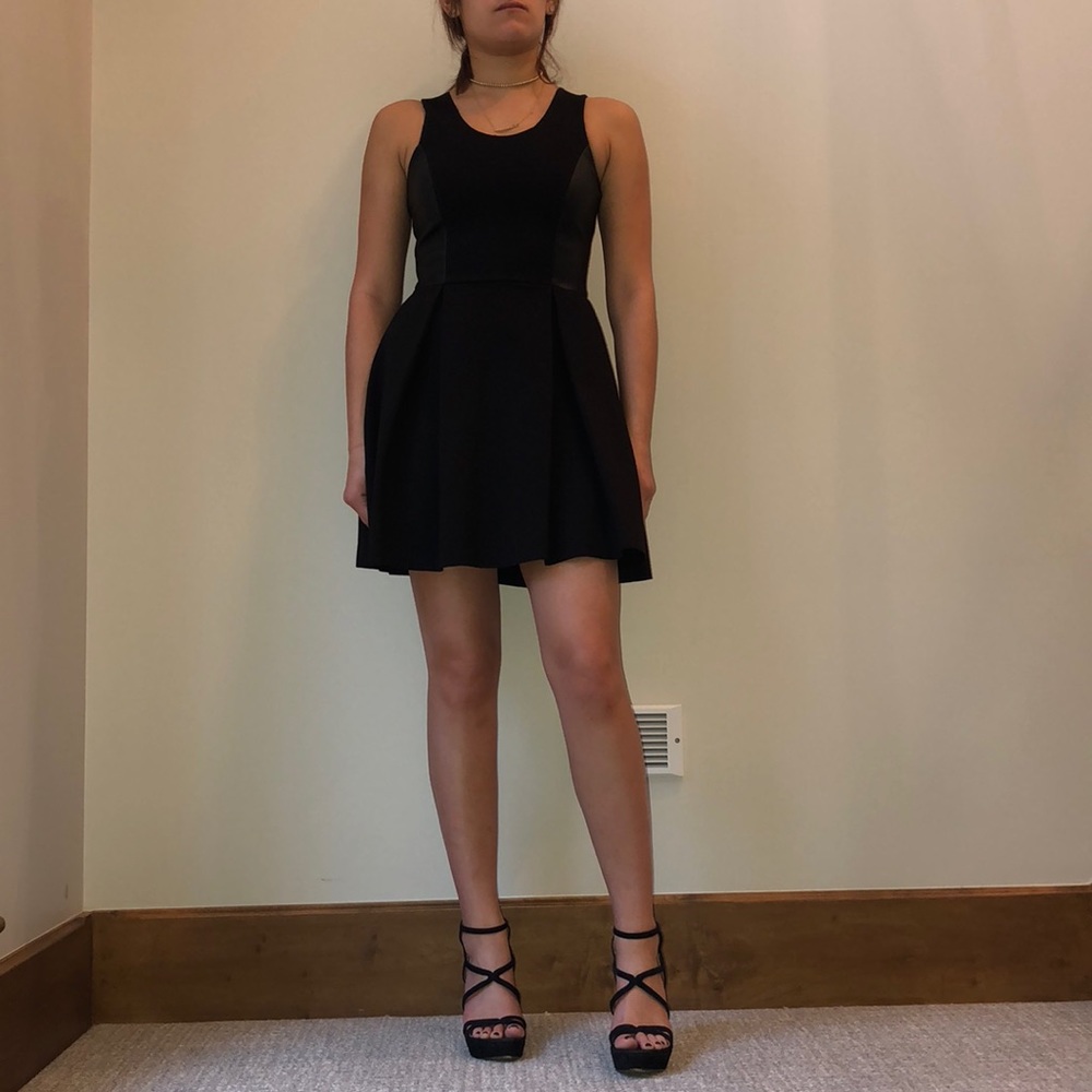 parker black leather dress Parker Vegan Leather Dress RTR Boutique.com